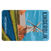 Magnet Flexible Les moulins à vent à Pays-Bas (Horizontal)
