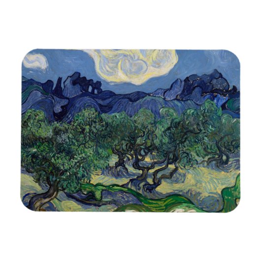 Magnet Flexible Les oliviers de Vincent Van Gogh (Horizontal)