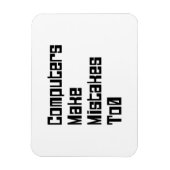 Magnet Flexible Les Ordinateurs Font Des Erreurs À 0 (Vertical)