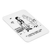 Magnet Flexible Les pantalons du parachutiste tombent. (Côté Droit)