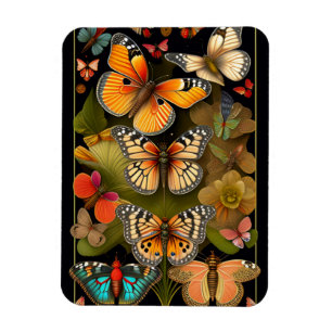 Magnet Flexible Les papillons Haeckel moderne