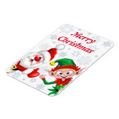 Magnet Flexible Les personnages de Noël de père Noël et Elf (Côté Gauche)