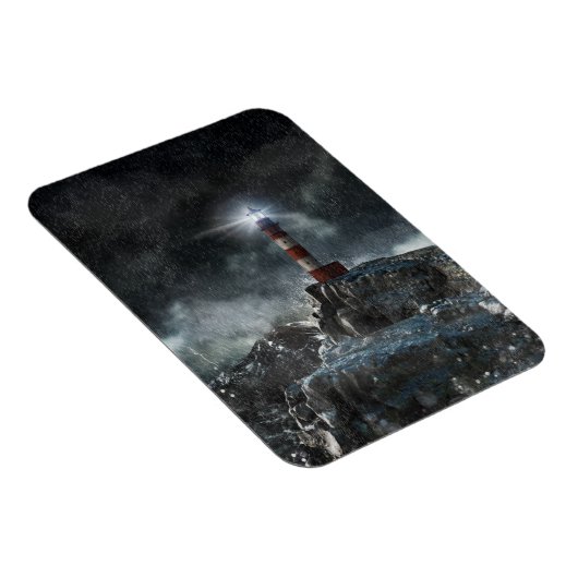 Magnet Flexible Les phares | Phare dans la tempête (Côté Droit)