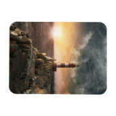 Magnet Flexible Les phares | Phare rouge et blanc (Horizontal)