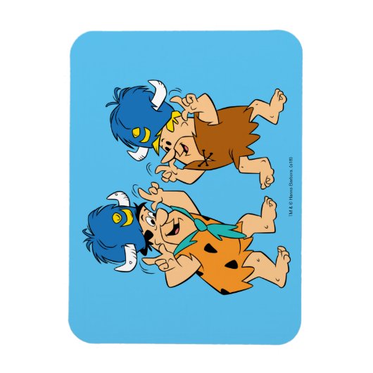 Magnet Flexible Les Pierrafeu | Buffles d'eau Fred & Barney (Vertical)