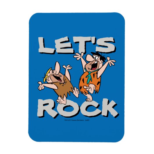 Magnet Flexible Les Pierrafeu | Fred & Barney - Let's Rock (Vertical)