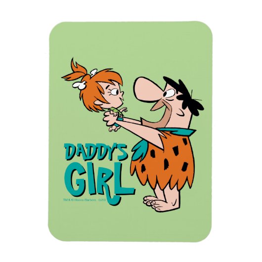 Magnet Flexible Les Pierrafeu | Fred & Pebbles - La fille de papa (Vertical)