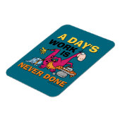 Magnet Flexible Les Pierrafeu | Maison de nettoyage Dino (Côté Gauche)