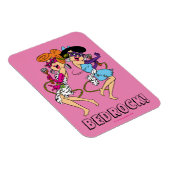 Magnet Flexible Les Pierrafeu | Wilma & Betty Rock Stars (Côté Droit)