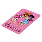 Magnet Flexible Les Pierrafeu | Wilma & Betty Rock Stars (Côté Gauche)