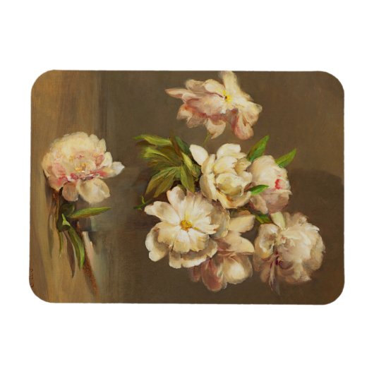 Magnet Flexible Les pivoines dans un vase, Charles Ethan Porter (Horizontal)