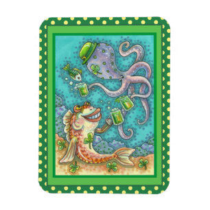 Magnet Flexible LES POISSONS ET LES POISSONS DE St. PADDY CHÈQUES