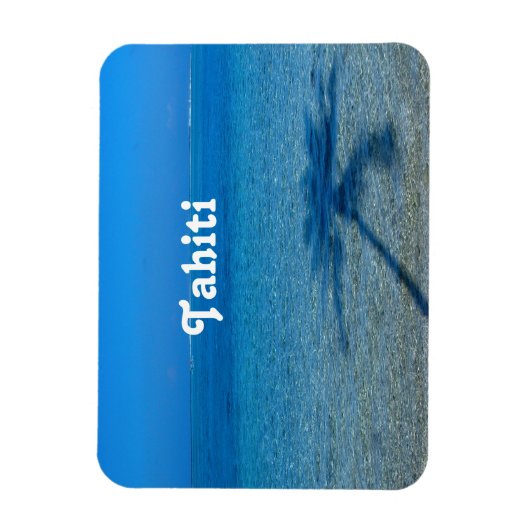 Magnet Flexible Les réflexions de Tahiti (Vertical)