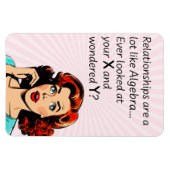 Magnet Flexible Les relations sont comme Algebra Funny Quip (Horizontal)