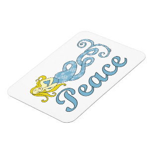 Magnet Flexible Les rêves de vacances de la Sirène de Paix