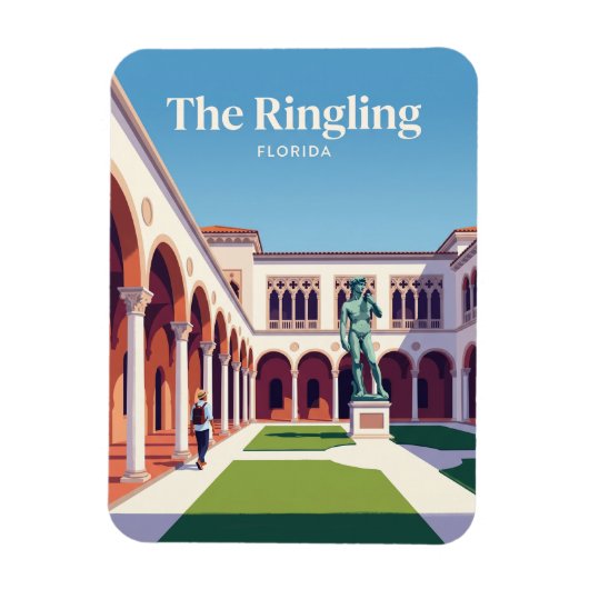 Magnet Flexible Les Ringling États-Unis (Vertical)