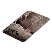 Magnet Flexible Les ruines antiques du Canyon de Chelle, 1873 (a (Côté Gauche)