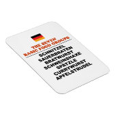 Magnet Flexible Les sept groupes alimentaires de base Funny German (Côté Droit)