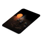 Magnet Flexible Les Sept Planètes De Trappist-1 En Orbite Autour D (Côté Gauche)