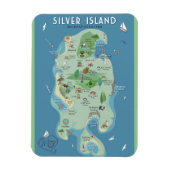 Magnet Flexible Les Steeles sur l'aimant flexible de Silver Island (Vertical)