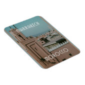 Magnet Flexible Les toits de Marrakech, Maroc (Côté Droit)