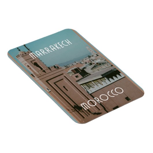 Magnet Flexible Les toits de Marrakech, Maroc (Côté Droit)