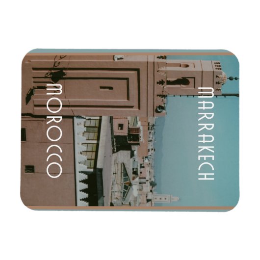Magnet Flexible Les toits de Marrakech, Maroc (Horizontal)