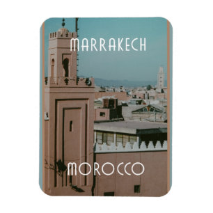 Magnet Flexible Les toits de Marrakech, Maroc