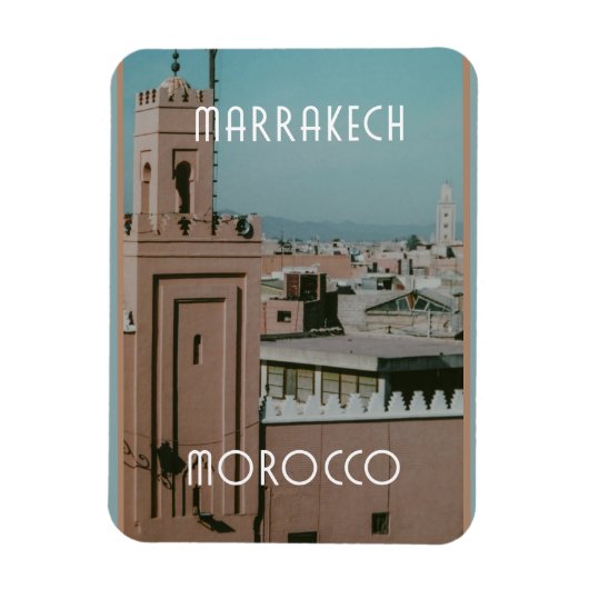 Magnet Flexible Les toits de Marrakech, Maroc (Vertical)