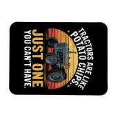 Magnet Flexible Les tracteurs sont comme des chips (Horizontal)