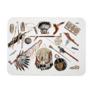 Magnet Flexible Les ustensiles et les bras indiens, plaquent 48 du