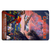 Magnet Flexible Les vacances sur la mer des Caraïbes (Horizontal)