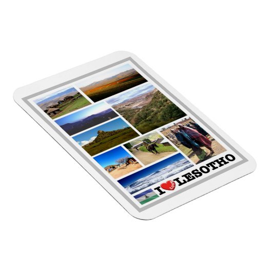 Magnet Flexible Lesotho - I Love - (Côté Droit)