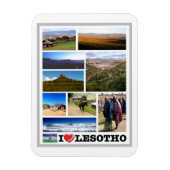 Magnet Flexible Lesotho - I Love - (Vertical)