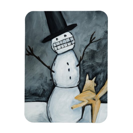 Magnet Flexible Let it snow! (Vertical)