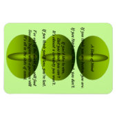 Magnet Flexible L'état d'esprit de l'aimant poétique (Horizontal)