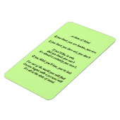 Magnet Flexible L'état d'esprit de l'aimant poétique (Côté Gauche)