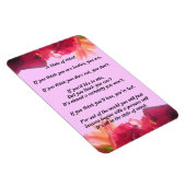 Magnet Flexible L'état d'esprit de l'aimant poétique (Côté Droit)