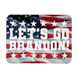 Magnet Flexible LET's GO BRANDON ! [Font 6] Photo flexible Aimant