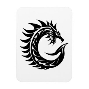 Magnet Flexible Lettre C de style dragon, alphabet du dragon, mono