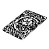 Magnet Flexible Lettre C Monogramme médiéval Art Nouveau (Côté Gauche)