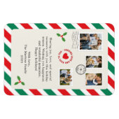 Magnet Flexible Lettre de Noël Famille Photo Collage (Horizontal)