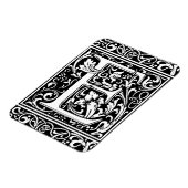 Magnet Flexible Lettre E Monogramme médiéval Art Nouveau (Côté Gauche)