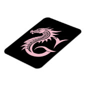 Magnet Flexible Lettre G de style dragon, alphabet du dragon, mono (Côté Gauche)