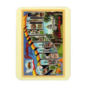 Magnet Flexible LETTRE GRANDE SALUT Sacramento Californie (Vertical)