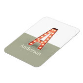 Magnet Flexible Lettre Marquee Rétro A Personnalisée (Côté Gauche)