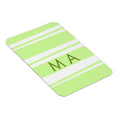 Magnet Flexible LETTRE motif grecque néon rayures vertes (Côté Droit)