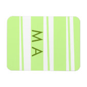 Magnet Flexible LETTRE motif grecque néon rayures vertes (Horizontal)