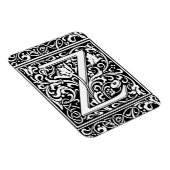 Magnet Flexible Lettre Z Monogramme médiéval Art Nouveau (Côté Droit)
