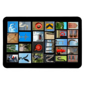 Magnet Flexible Lettres alphabétiques montrant des images (Horizontal)